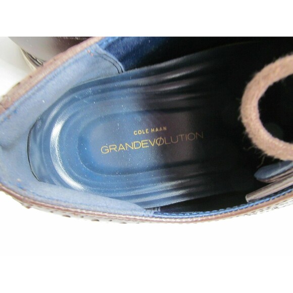 Cole Haan Grand O's Grand Evolution Brown Leather Wingtip Derby Size US 11.5 M - Picture 9 of 10